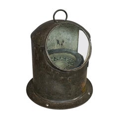 Vintage Binnacle Kompass:: Englisch:: Messing:: Maritim:: Navigation:: Instrument