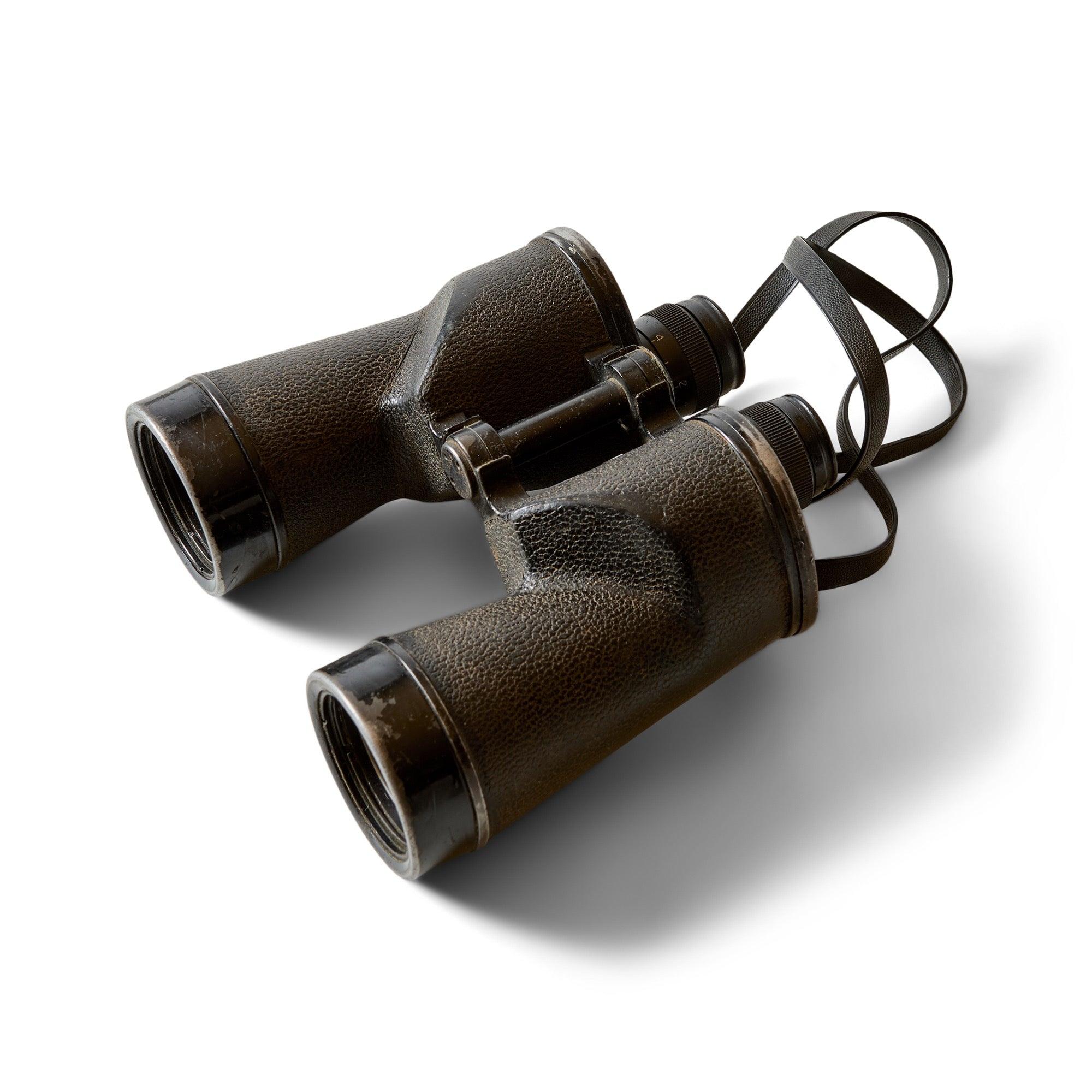Binocolo Vintage con custodia in pelle.