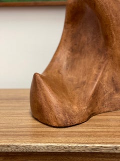 Vintage Biomorphic Clay Signed Sculpture by Washington Artist Ruth, circa 1970s