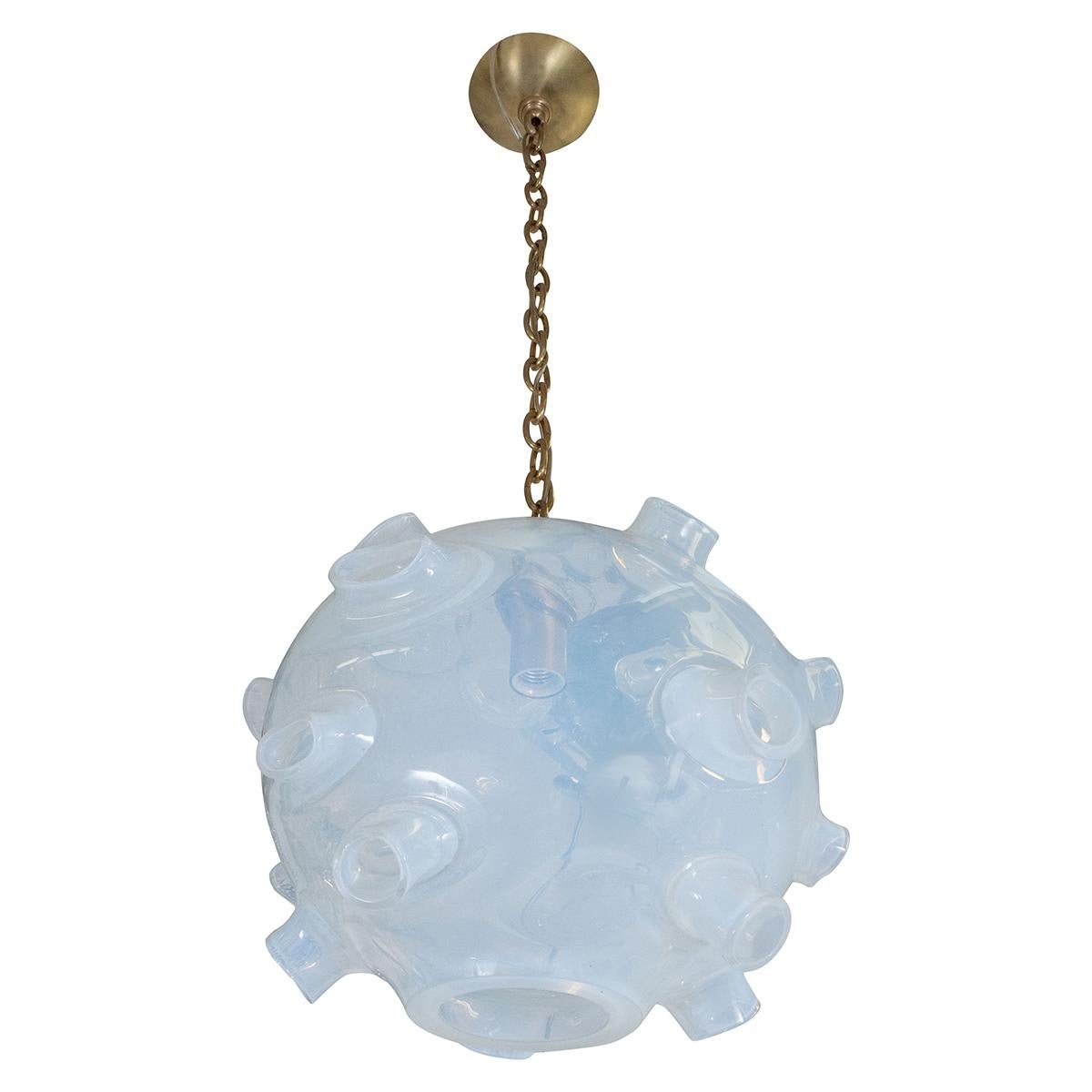 Large handblown art glass pendant from the series 