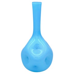 Vintage Biot Light Blue Glas Vase France