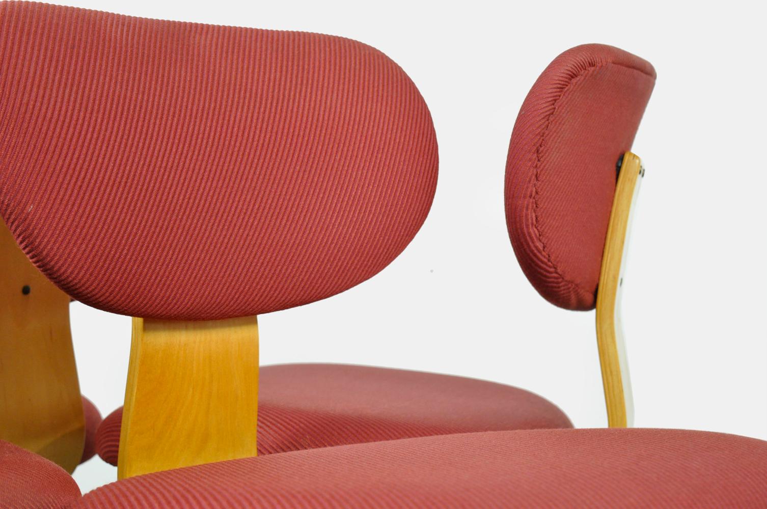 Vintage birch dining table chairs SB02 designed by Cees Braakman in 1952, Pastoe 3