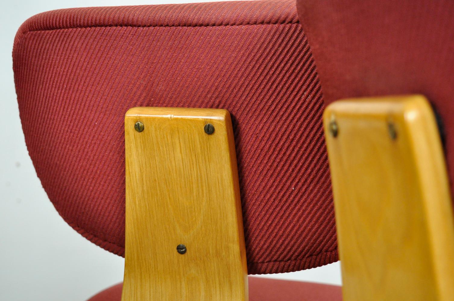 Vintage birch dining table chairs SB02 designed by Cees Braakman in 1952, Pastoe 5
