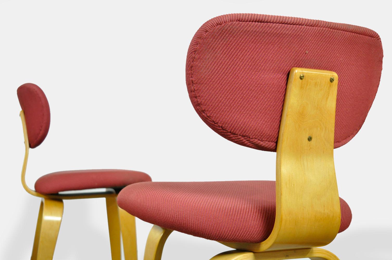 Mid-20th Century Vintage birch dining table chairs SB02 designed by Cees Braakman in 1952, Pastoe