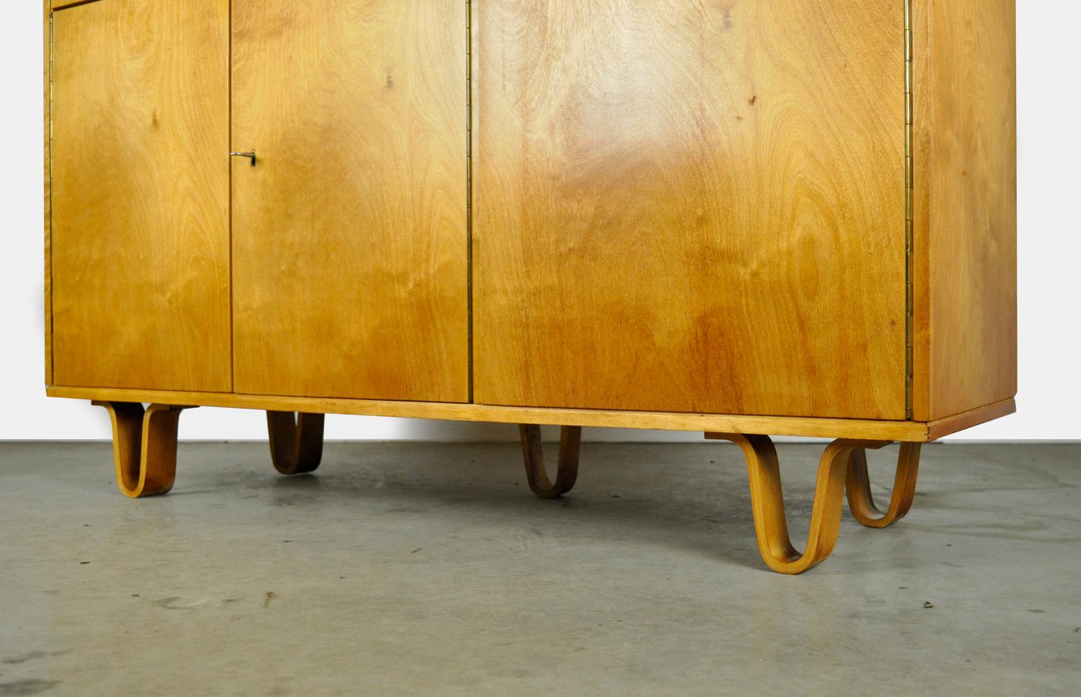 Vintage birch series sideboard–secretaire CB01 by Cees Braakman for Pastoe, 50s For Sale 4