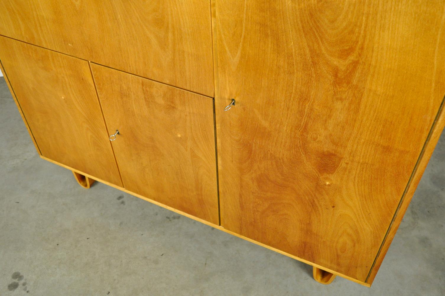 Vintage birch series sideboard–secretaire CB01 by Cees Braakman for Pastoe, 50s For Sale 5