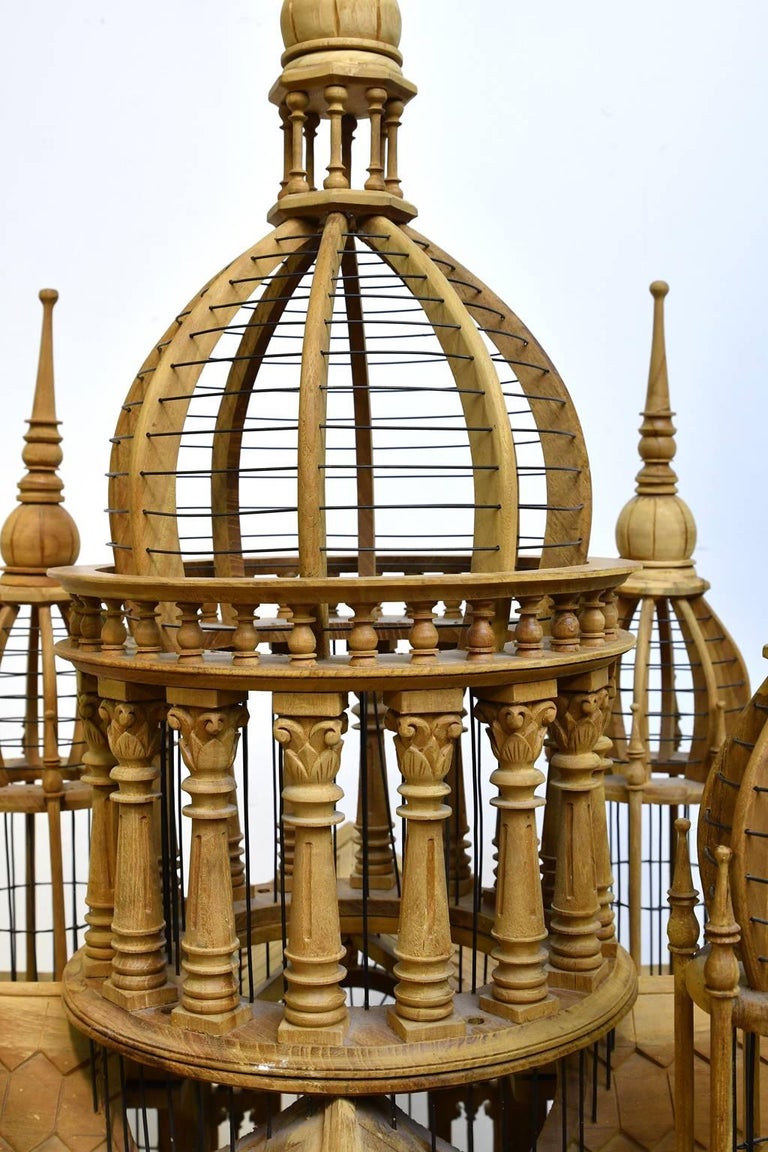 Picture of Vintage Bird Cage in Teak Wood with Teak Table Base at 1stDibs | teak ...