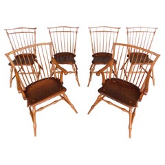 Retro Bird Cage Windsor Chairs, Set of 6 by Marlow of York Pa