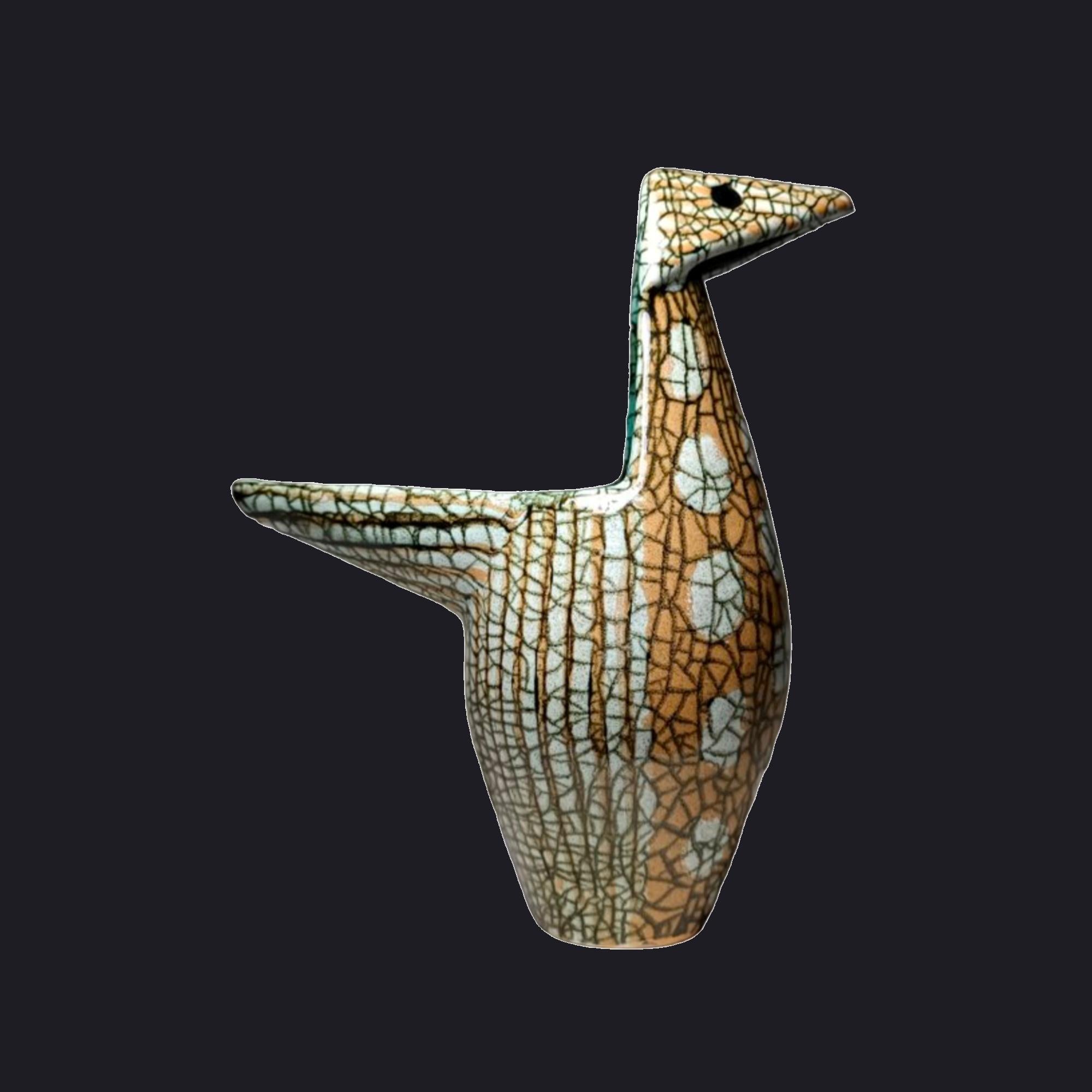 Mid-20th Century Vintage Bird Vase by Gorka Géza by Applied Arts Company 1959 Hungary For Sale