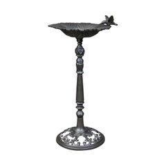 Retro Birdbath, English, Cast Iron, Feeder, Planter, Late 20th Century