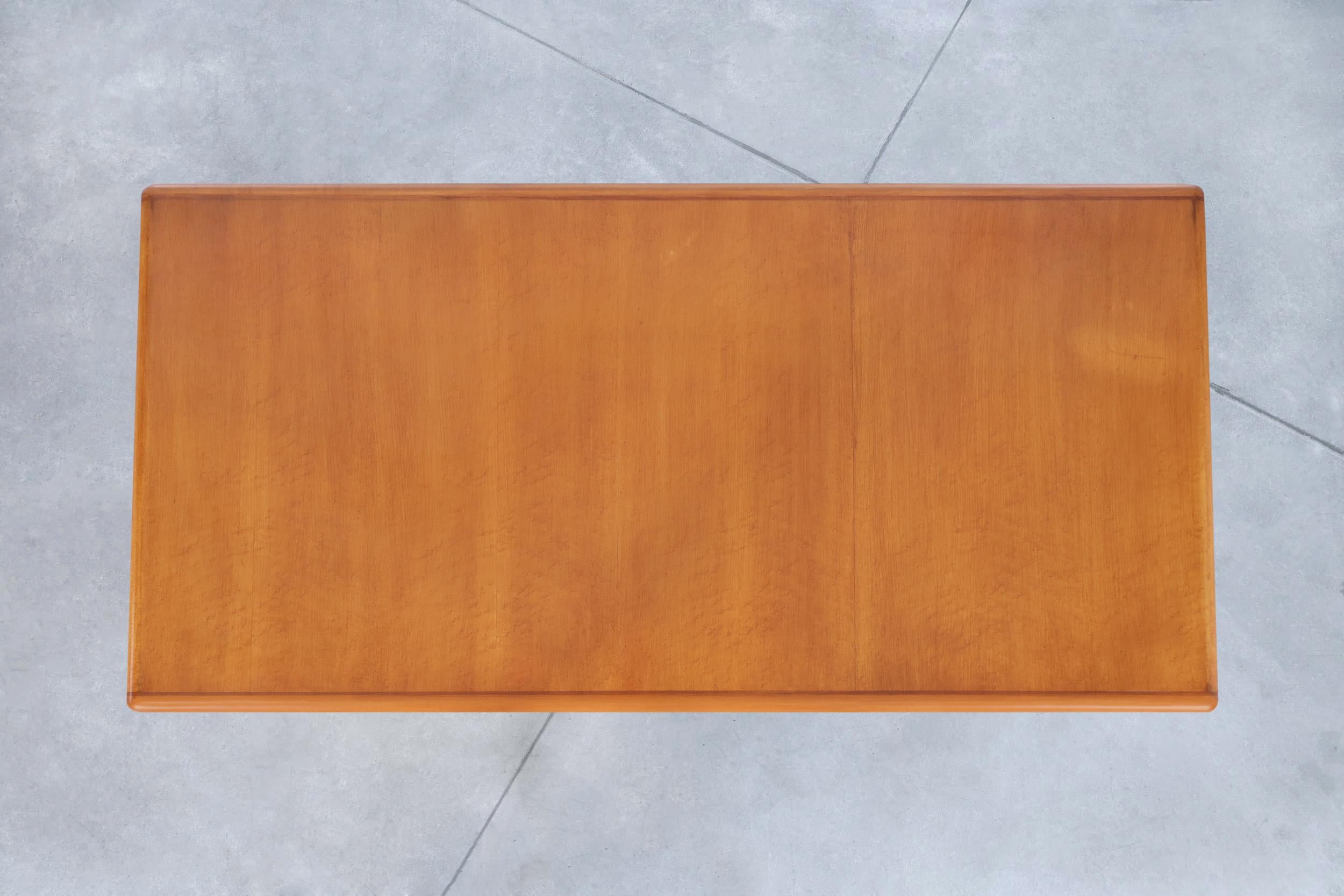 Vintage Bird’s Eye Maple “Waterfall” Executive Desk For Sale 4