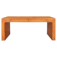 Vintage Bird’s Eye Maple “Waterfall” Executive Desk