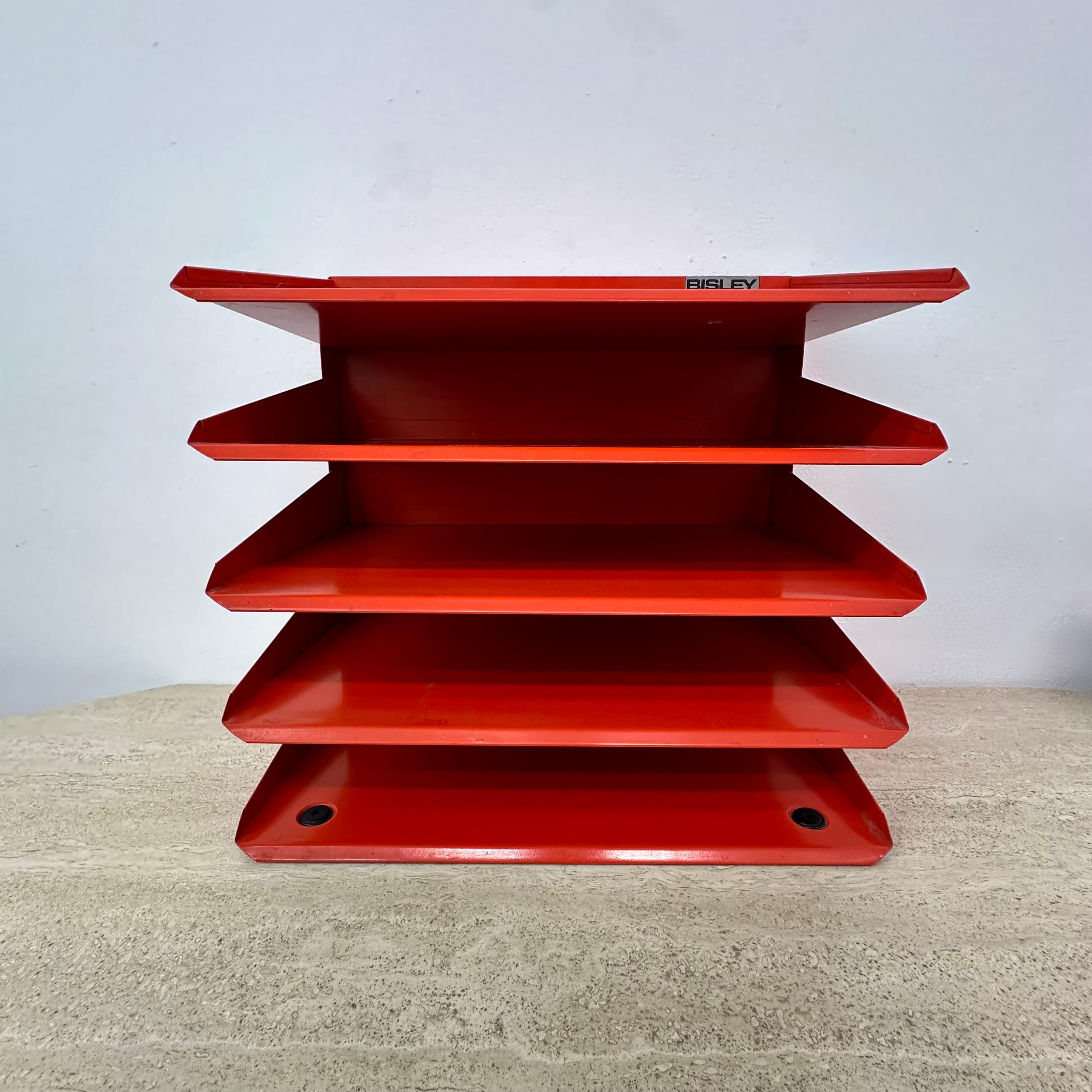 Mid-Century Modern Vintage Bisley desk organizer , 1970s