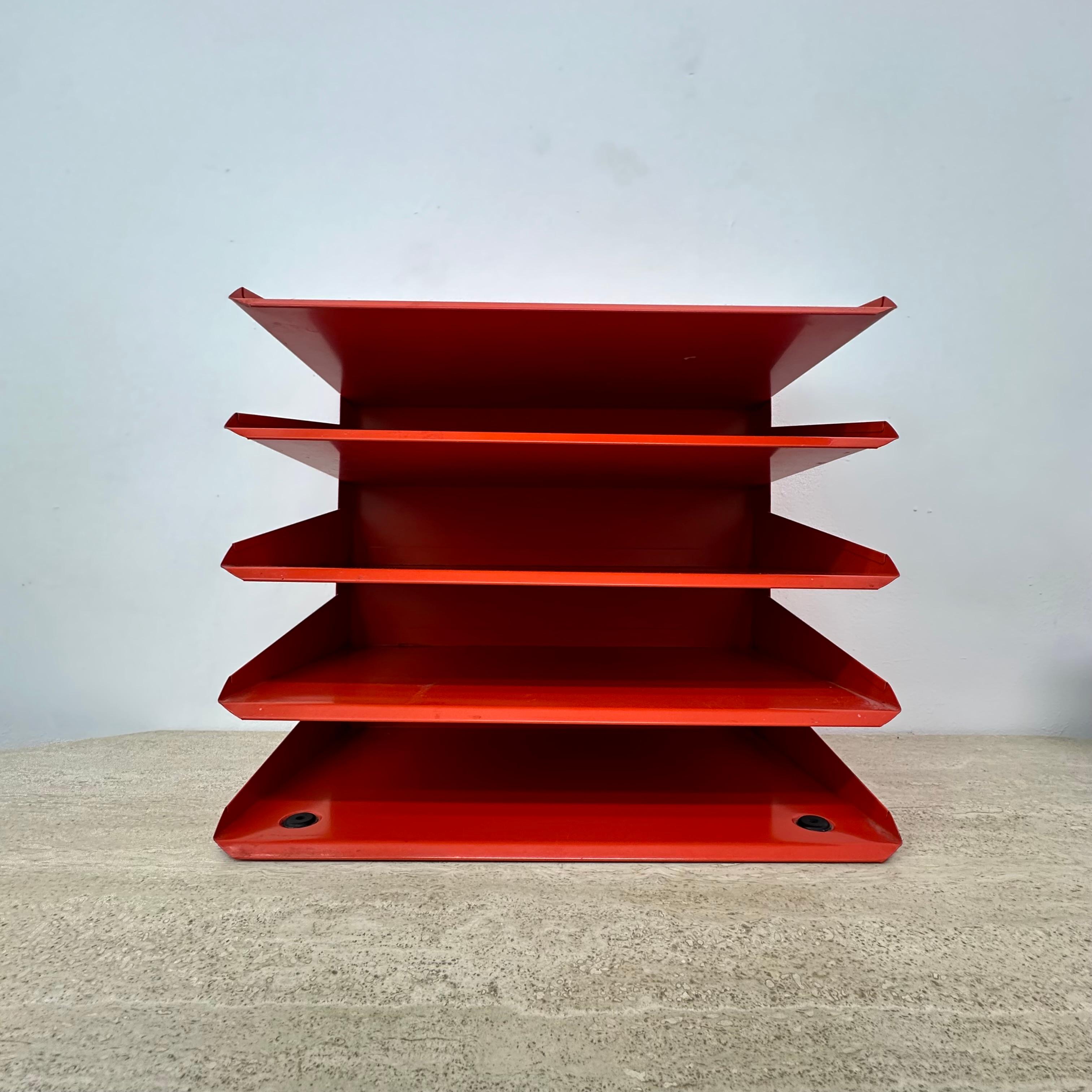 Metal Vintage Bisley desk organizer , 1970s