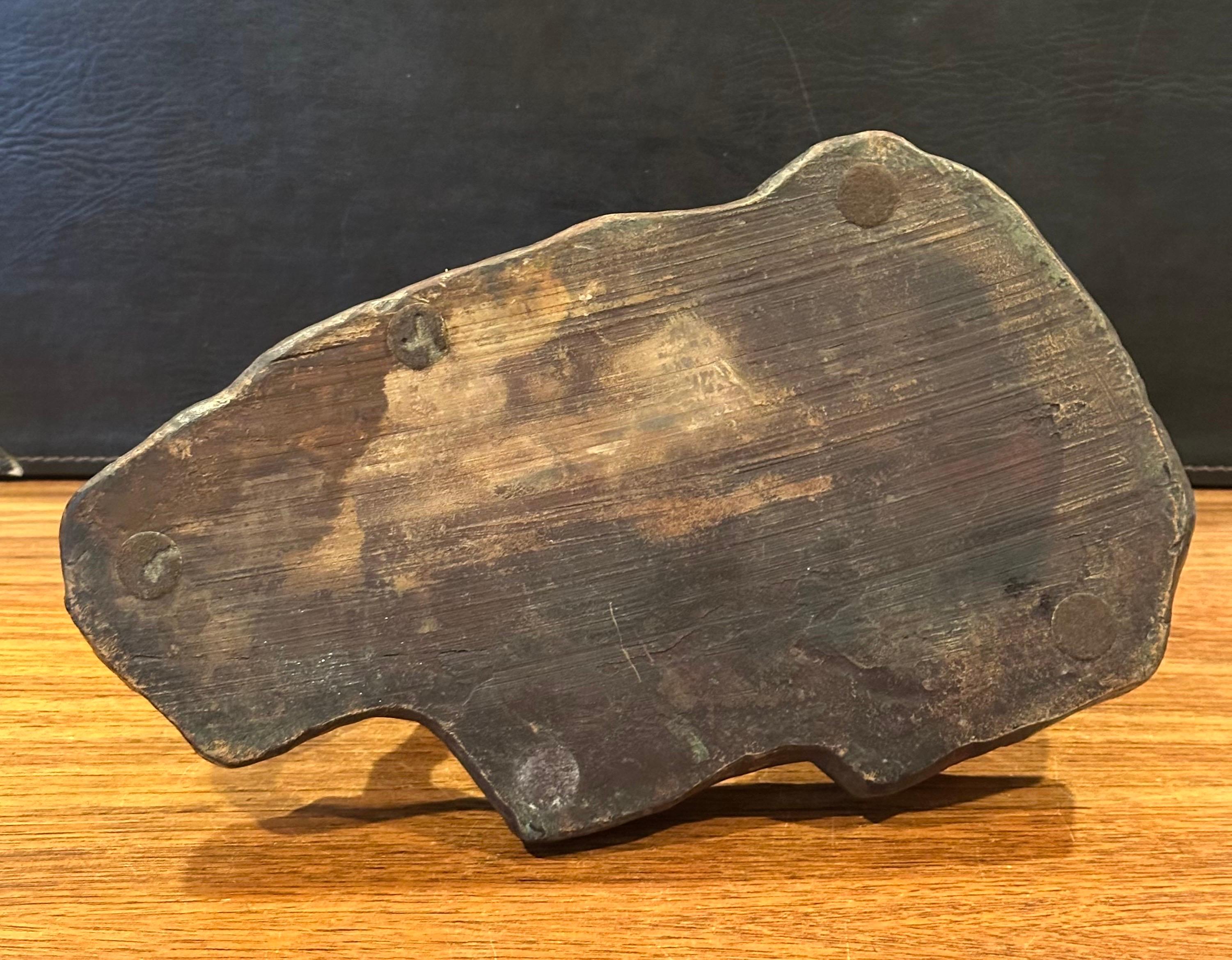 Bisonte Vintage /  Escultura de búfalo al estilo de Attila Tivadar en venta 7