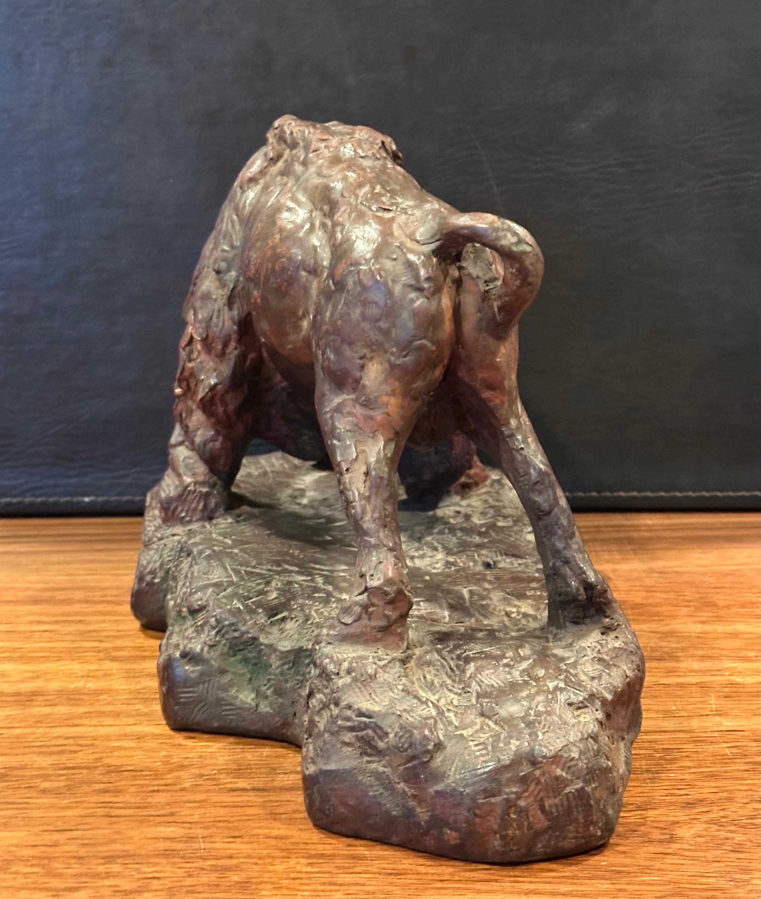 Bisonte Vintage /  Escultura de búfalo al estilo de Attila Tivadar en venta 1