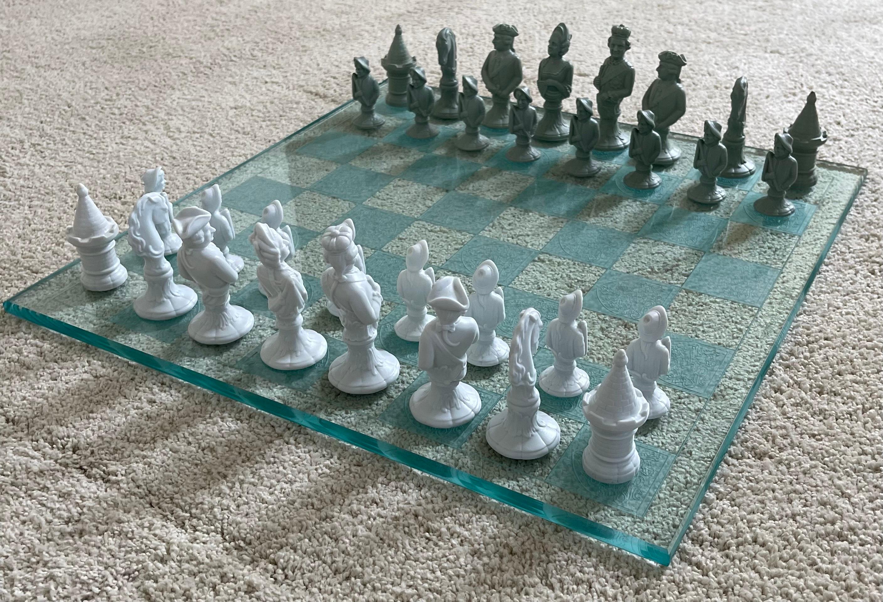 vintage porcelain chess set