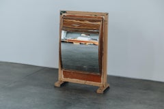 Vintage Bistro Mirror From France, Circa 1900