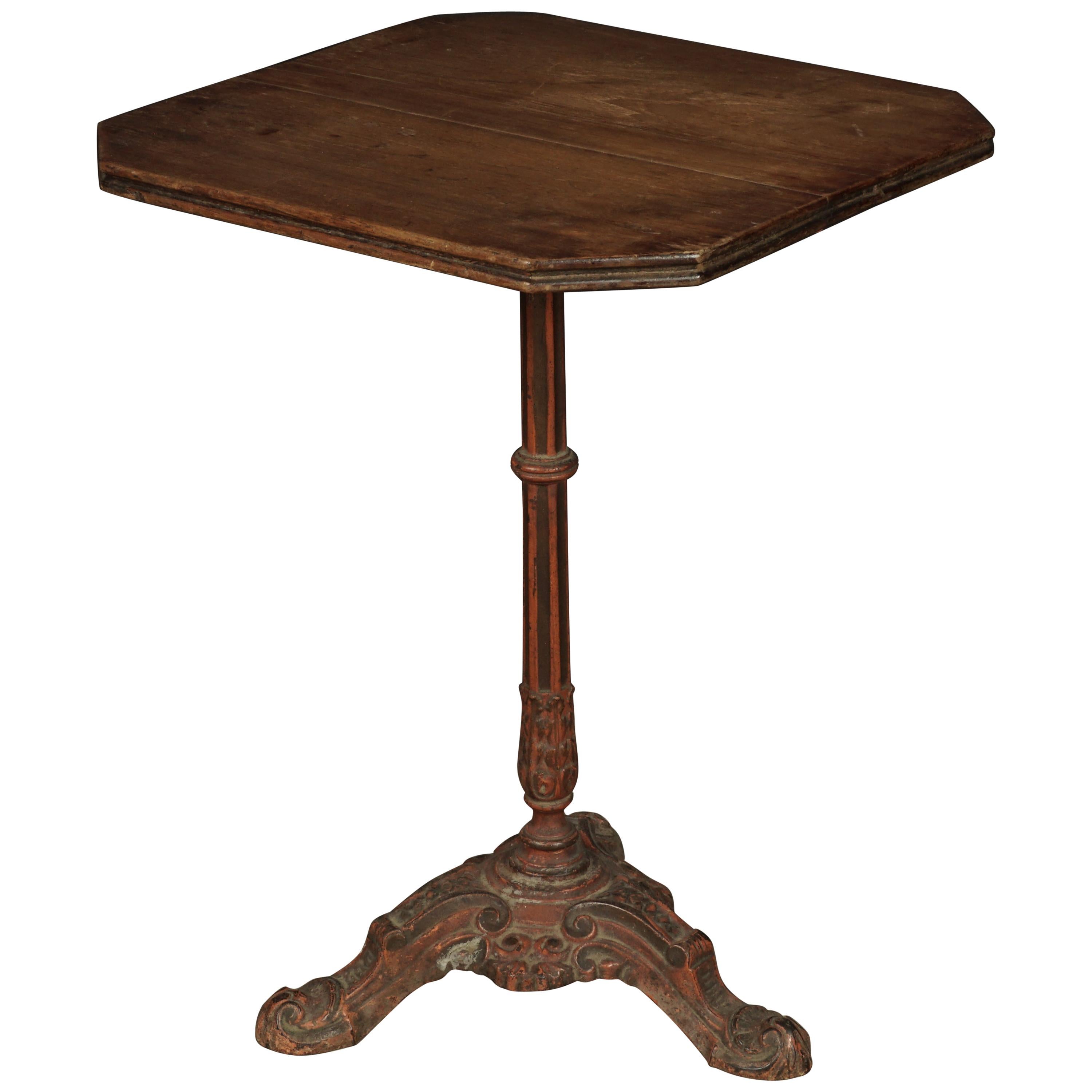 Oak Wood Coffee Table with Veneer Inlay, 1950s For Sale at 1stDibs