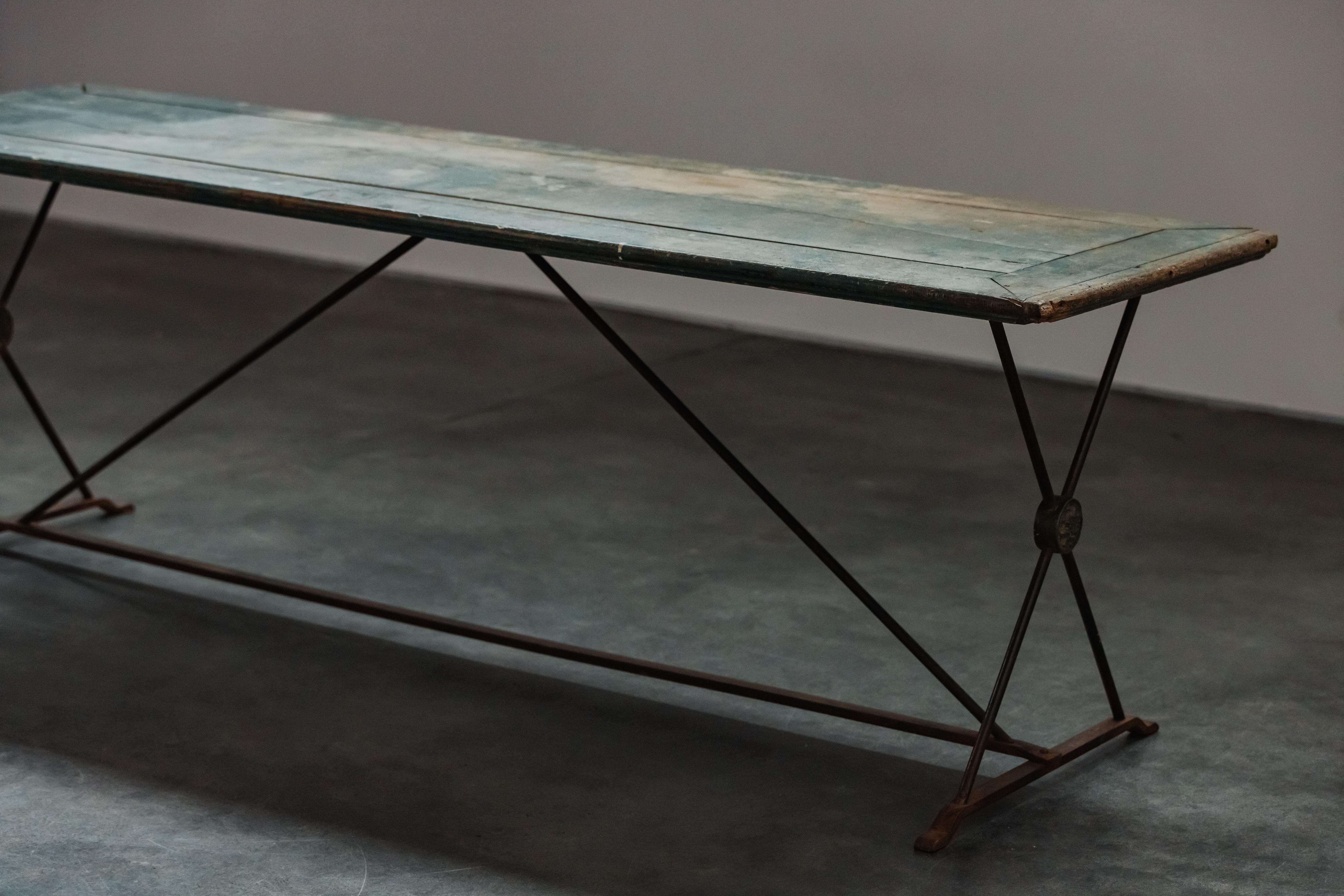 European Vintage Bistro Table from France, Circa 1940 For Sale