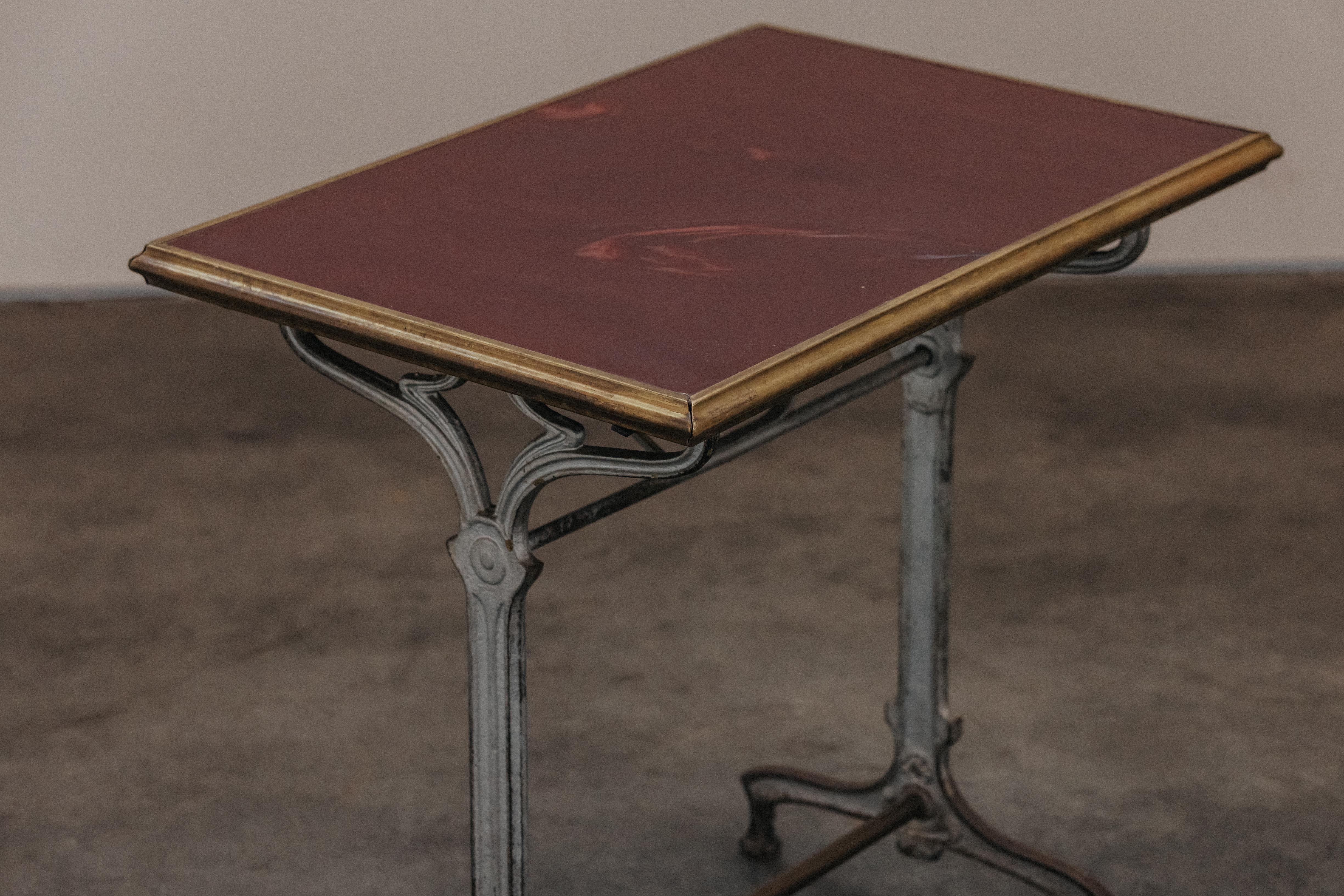 Vintage Bistro Table From France, Circa 1950 In Good Condition For Sale In Nashville, TN