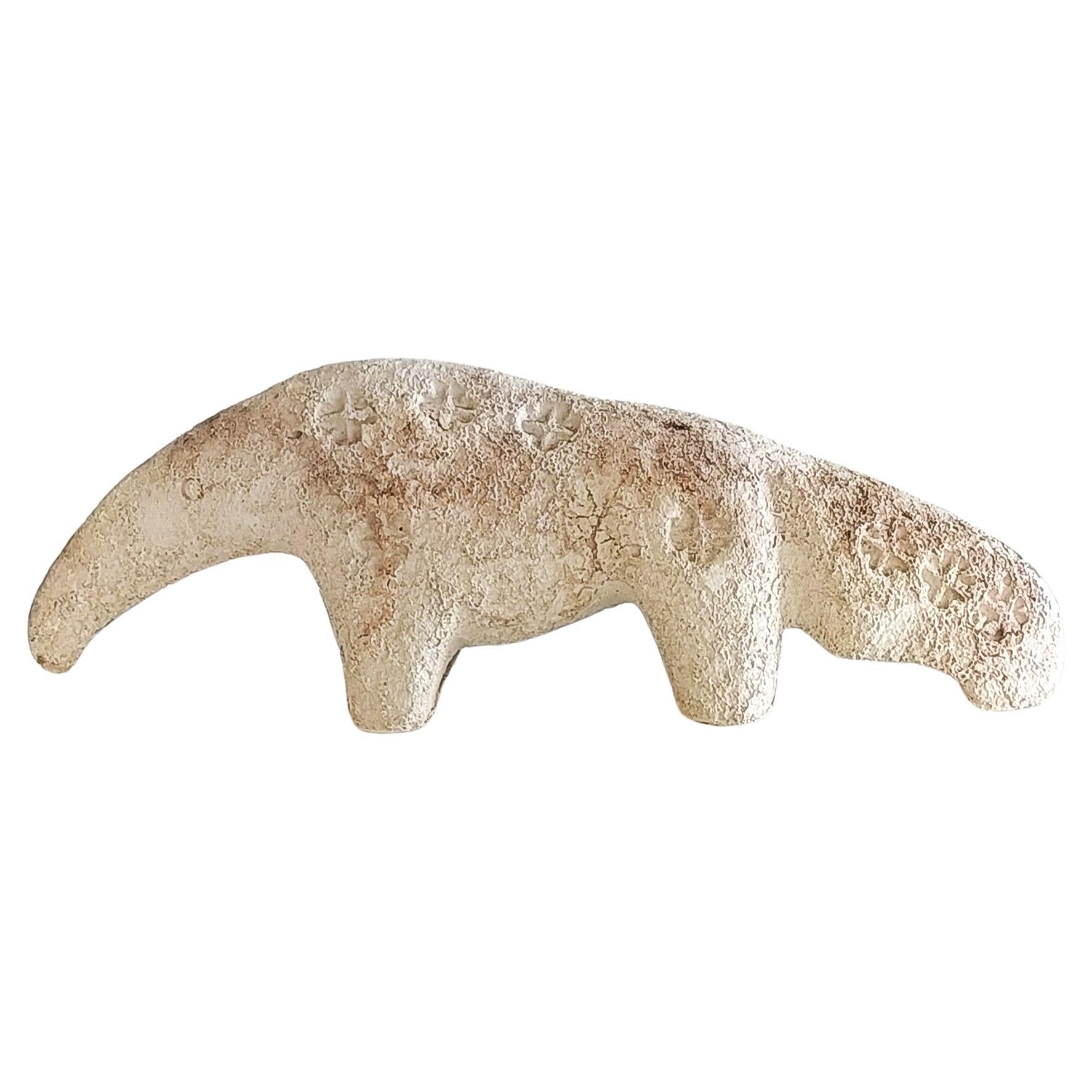 Bitossi von Aldo Londi Scavo Decor Anteater-Skulptur, Italien 1960er Jahre (Moderne der Mitte des Jahrhunderts) im Angebot