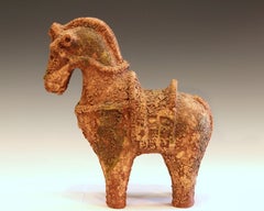 Vintage Bitossi Italian MCM Pottery Raymor Ceramic Scavo Horse Sculpture Figure