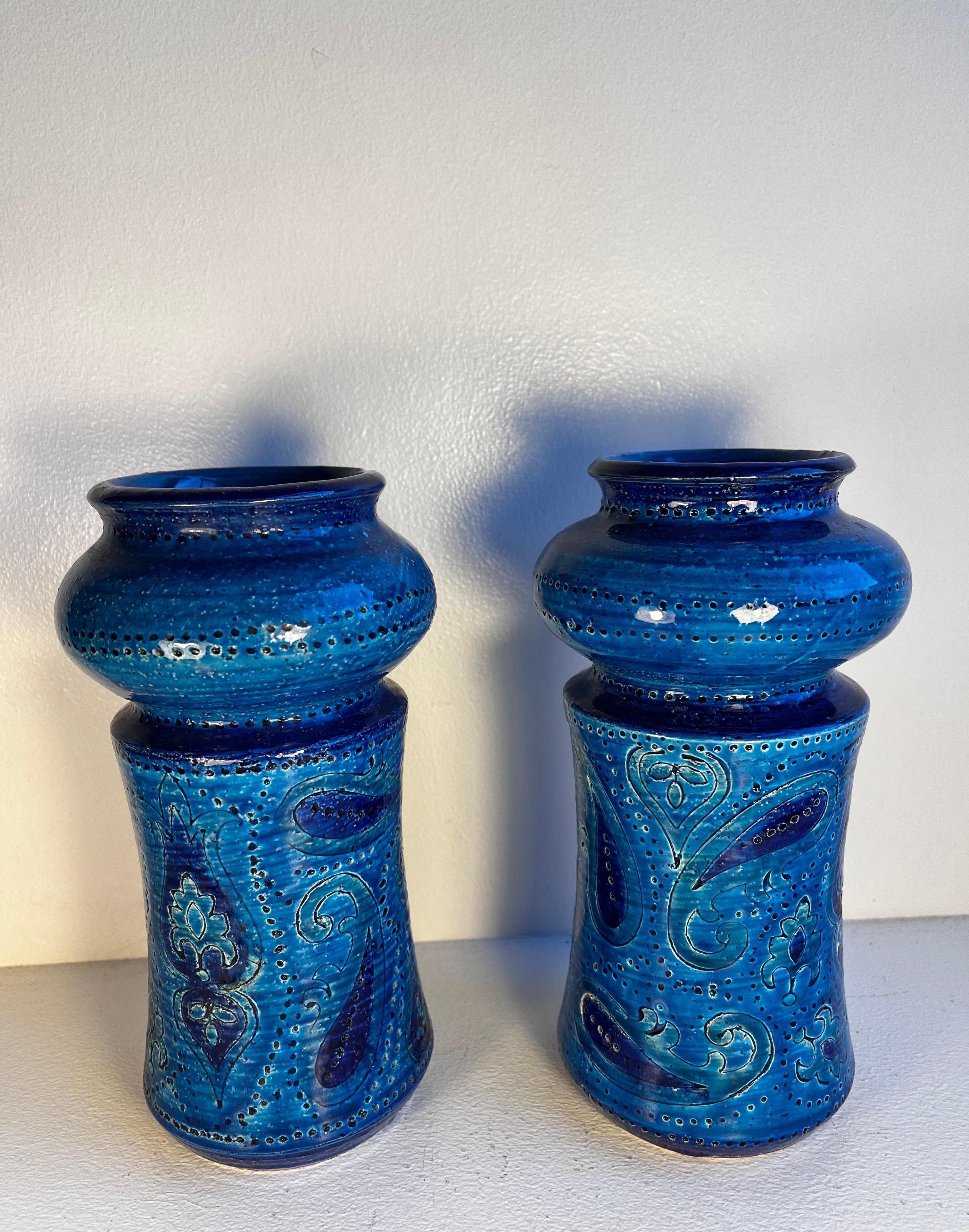 Vintage Bitossi Vasen für Rosenthal Netter
um 1960.  Separat erhältlich!

