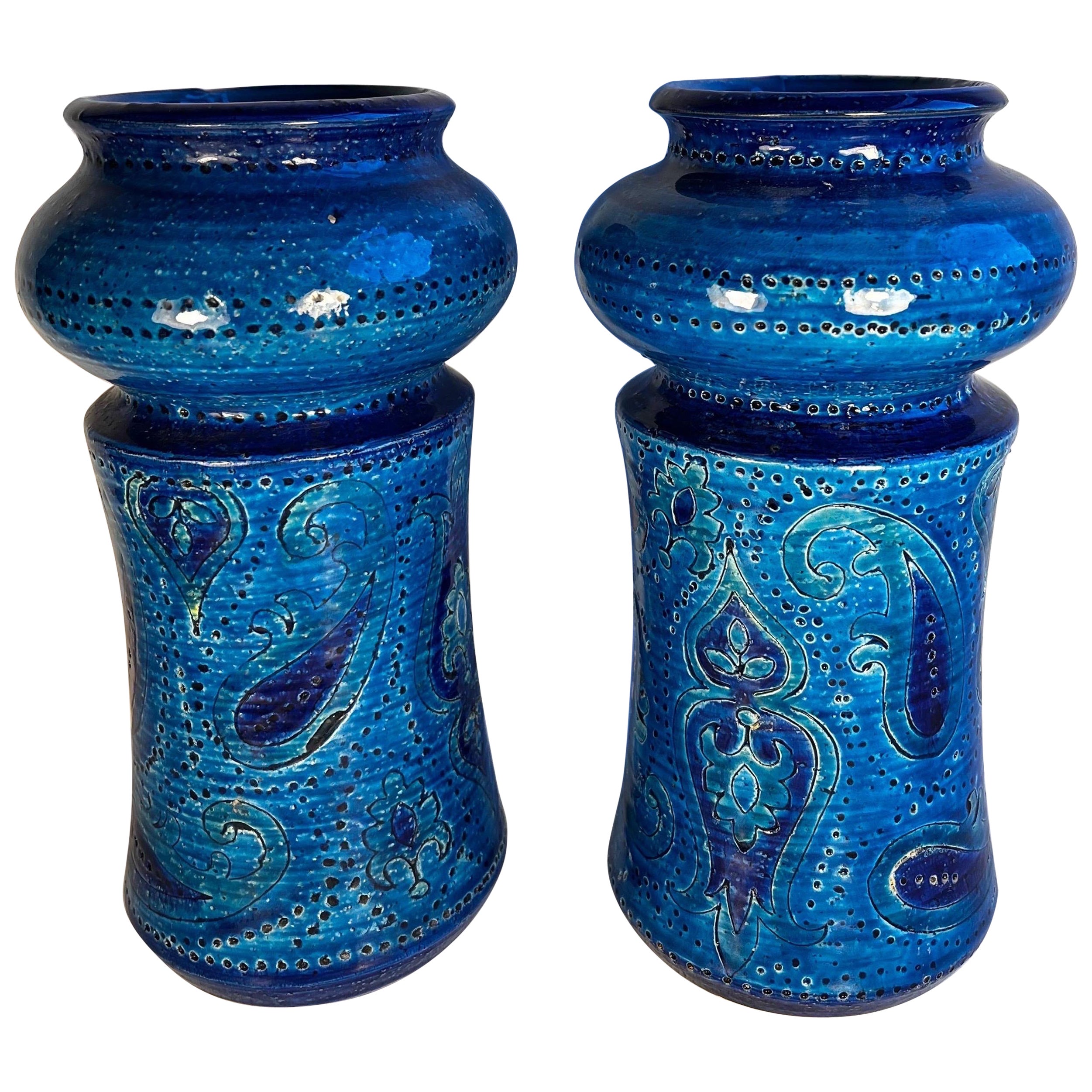 Vases Bitossi pour Rosenthal Netter, vers les années 1960, vendus séparément