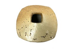 Vintage Bizen Type Studio Pottery Ikebana Vase