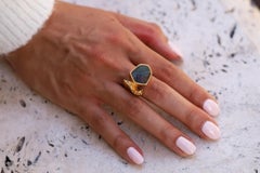 Vintage Björn Weckström Lapponia Brutalist Cocktail Ring