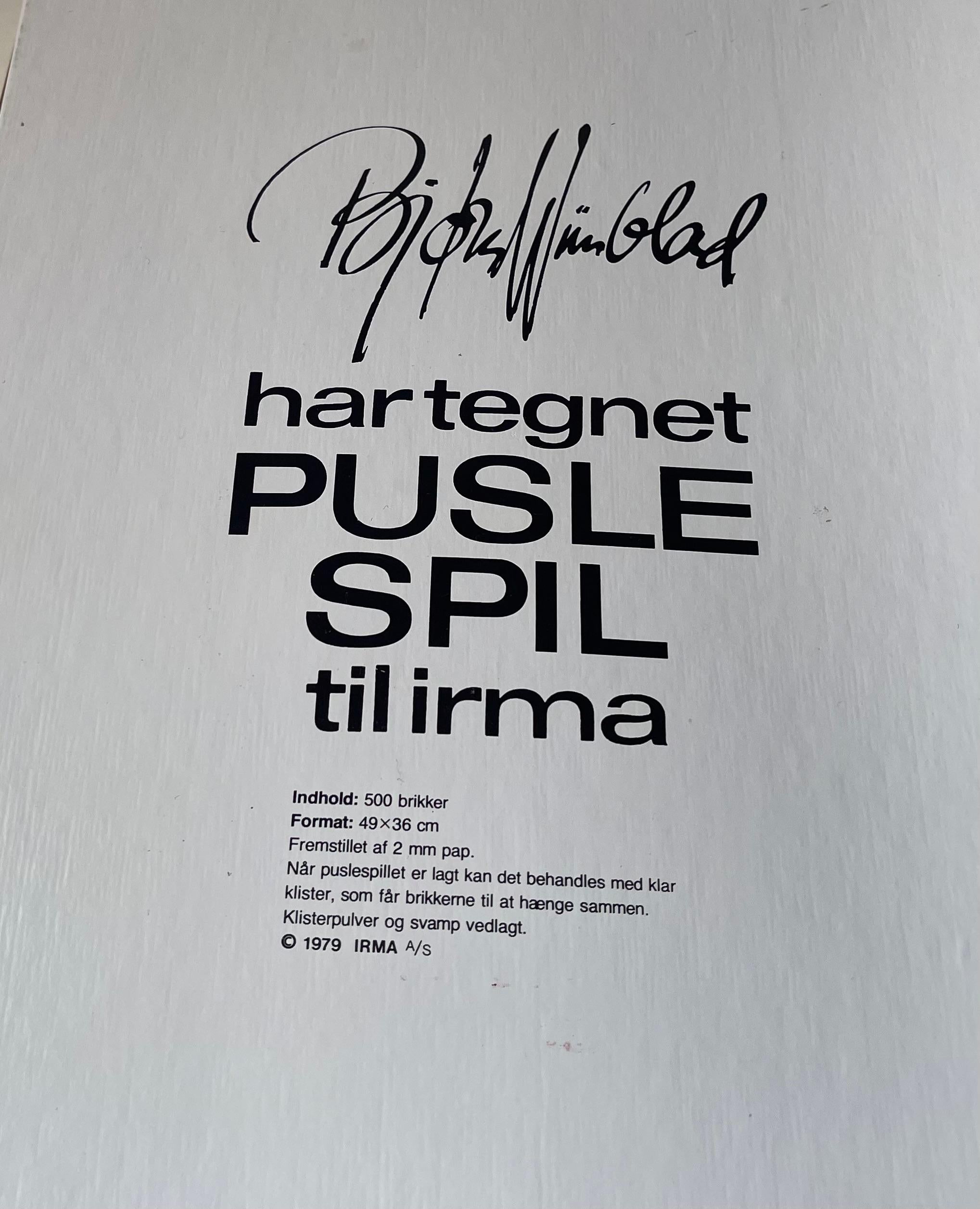 Puzzle indien Bjorn Wiinblad pour Irma Denmark, 1970 Bon état - En vente à Esbjerg, DK