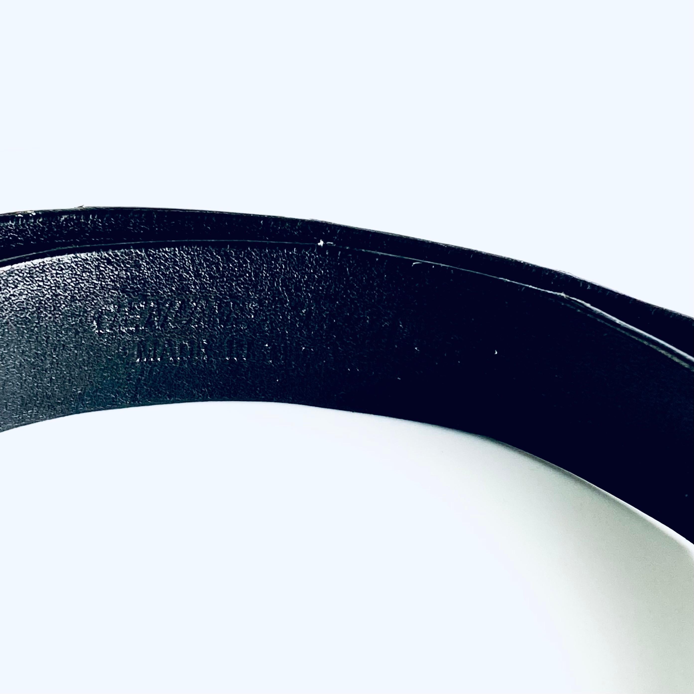 Schwarzer Alligatorgürtel im Vintage-Stil mit Sterlingsilberschnalle im Angebot 6