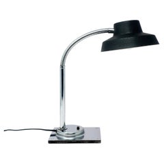 Vintage Black and Chrome Tensor Gooseneck Desk Lamp