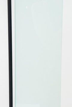 Vintage Black and Glass Halogen Floor Lamp