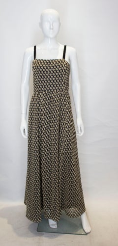 Vintage Black and Gold Dress