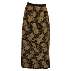 Vintage Black and Gold Evening Skirt