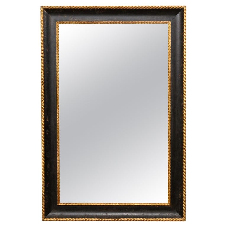 Specchio ELORA da appoggio rettangolare nero 140x50 cm 872025
