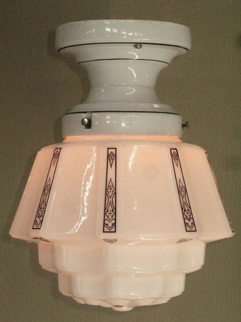 Dipinto Plafoniera vintage in bianco e nero VintageLights in vendita