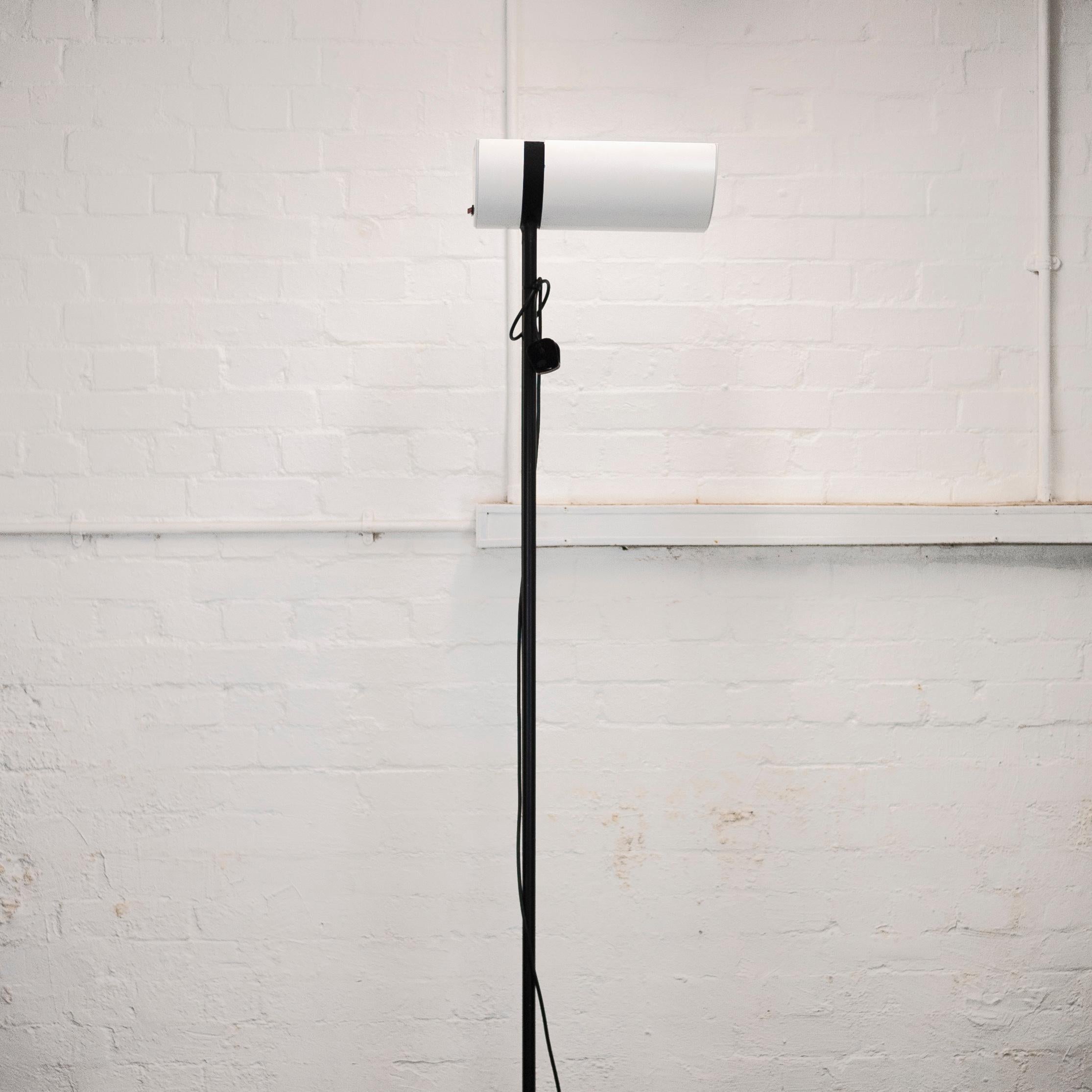 This vintage 1980s floor lamp features a dimmer switch and may of originally been used in a factory.

Manufacturer - Unknown

Design Period - 1980 to 1989

Country of origin - U.K

Style - Vintage

Detailed Condition - Good — This vintage