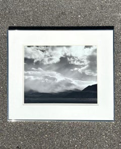 Vintage Black and White Photograph of Landscape