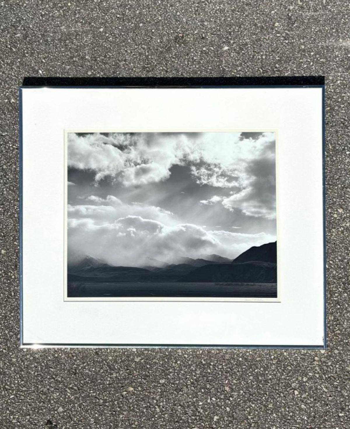 North American Vintage Black and White Photograph of Landscape For Sale
