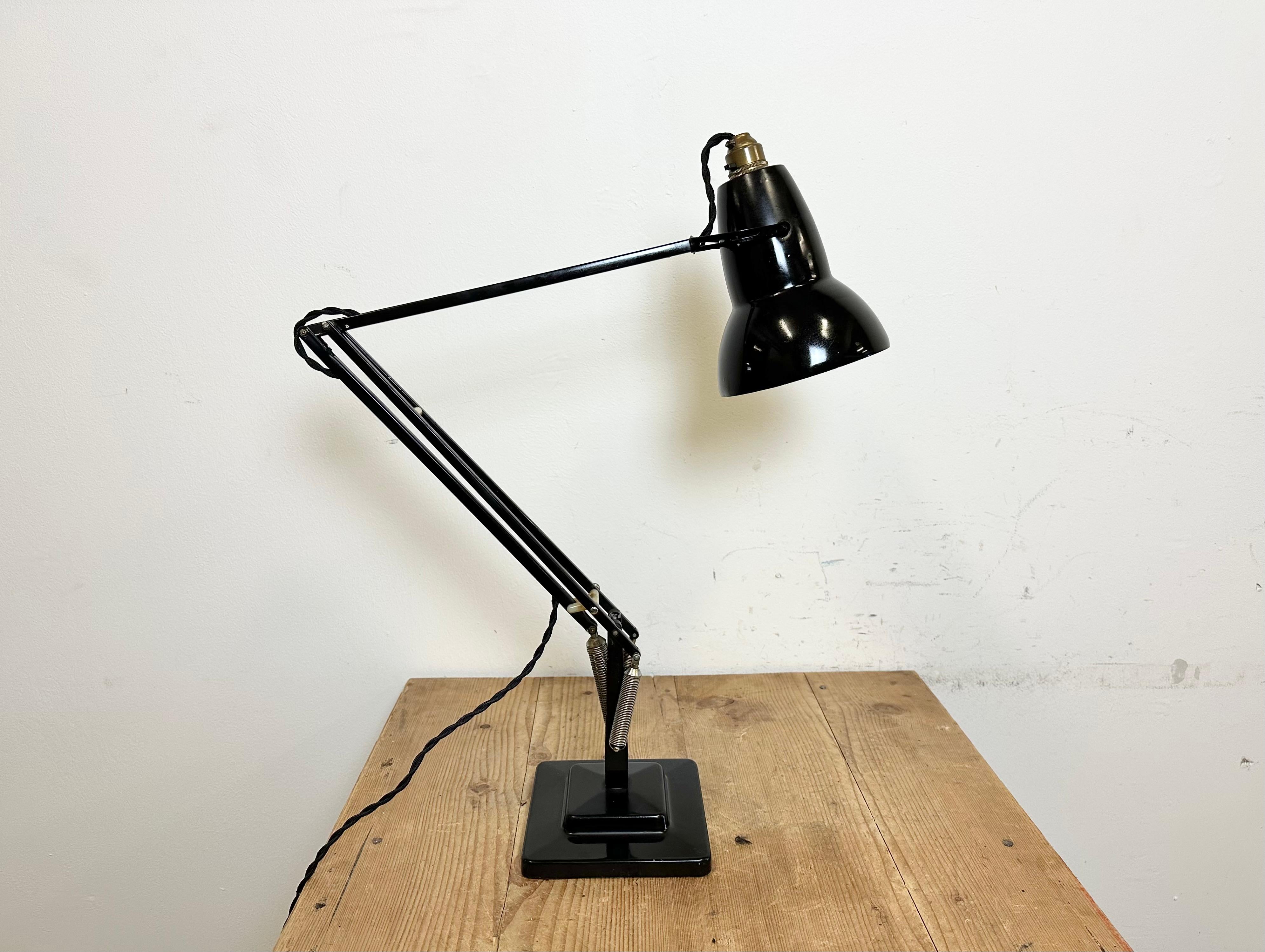 Vintage Black Anglepoise Table Lamp from Herbert Terry & Sons, 1950s 6