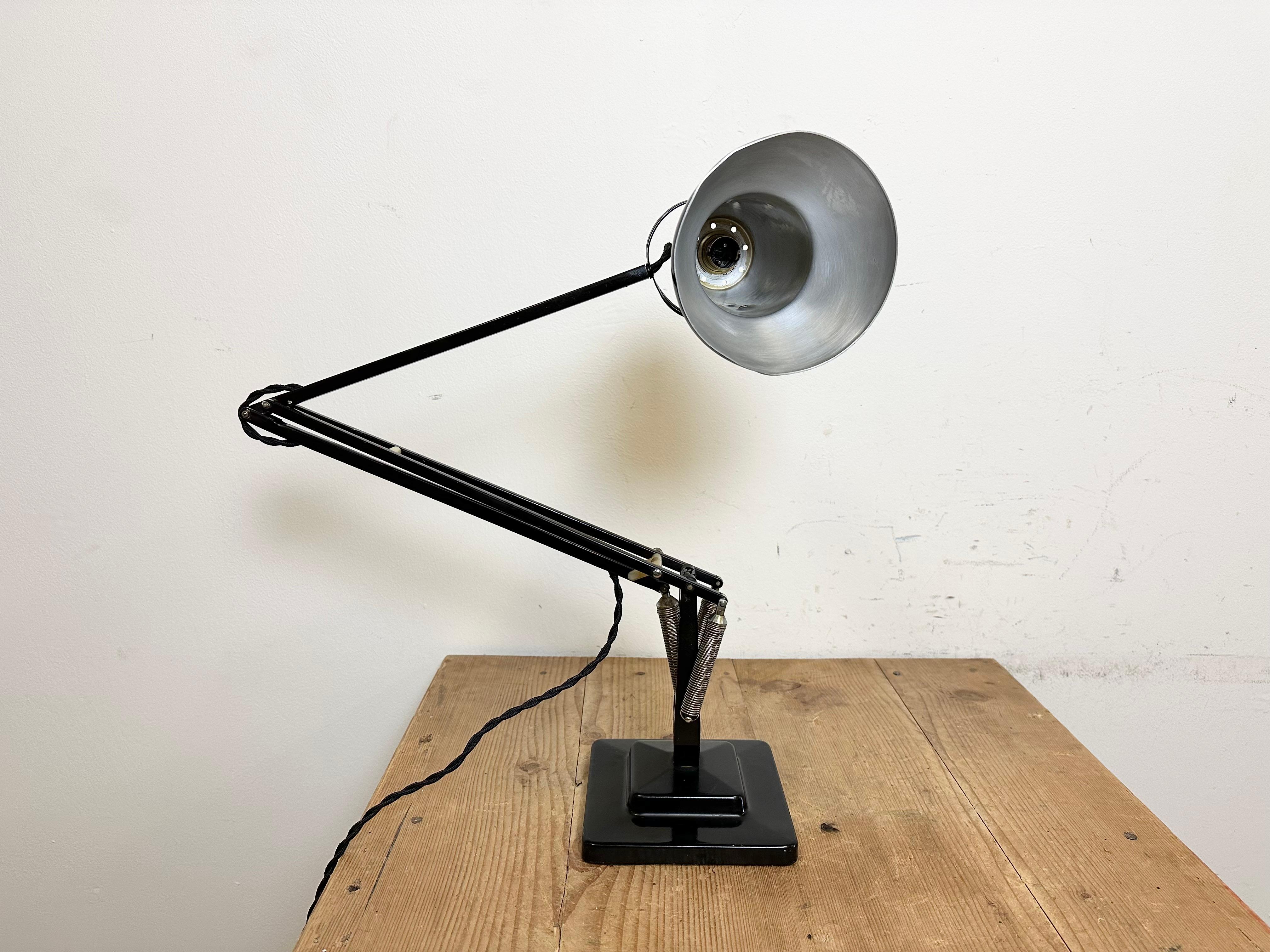 Vintage Black Anglepoise Table Lamp from Herbert Terry & Sons, 1950s 7