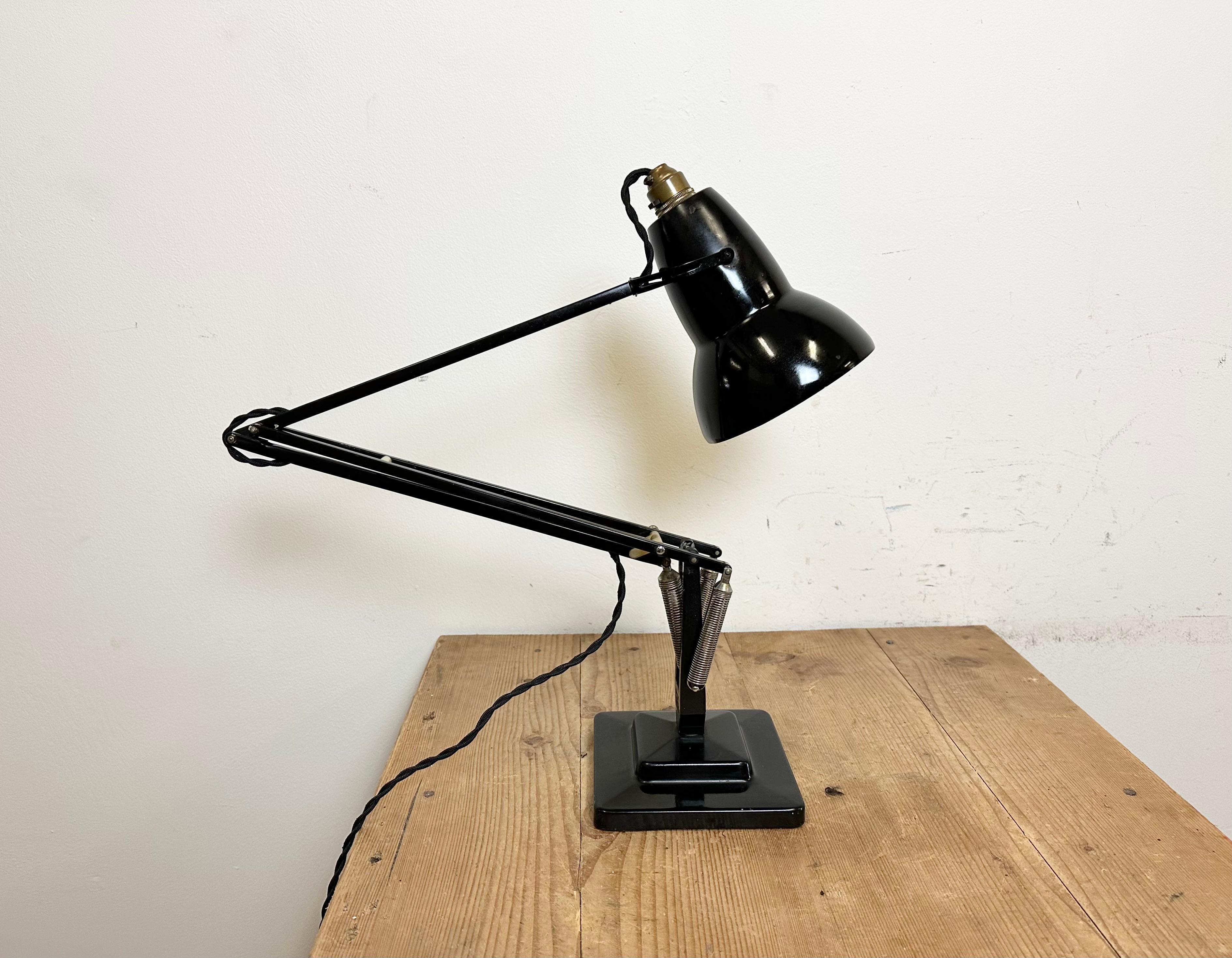 Vintage Black Anglepoise Table Lamp from Herbert Terry & Sons, 1950s 8