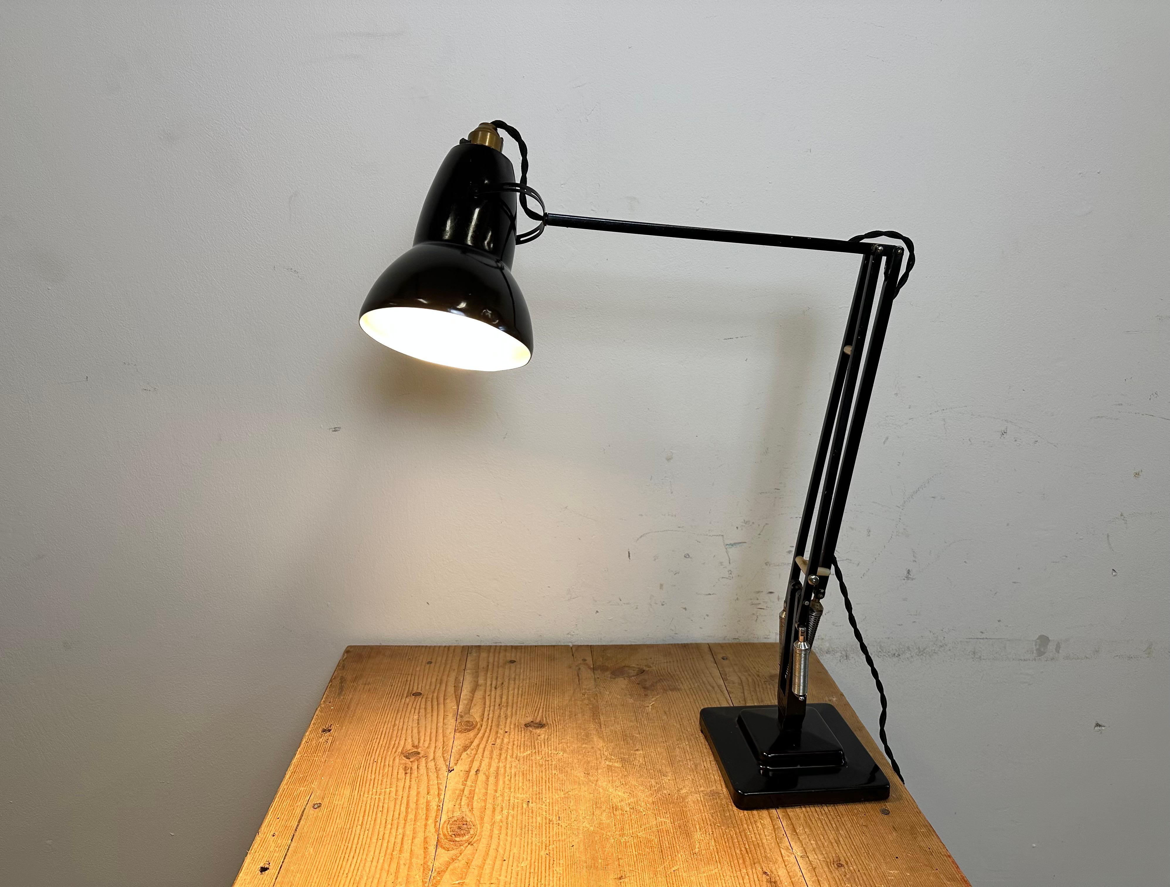 Vintage Black Anglepoise Table Lamp from Herbert Terry & Sons, 1950s 11