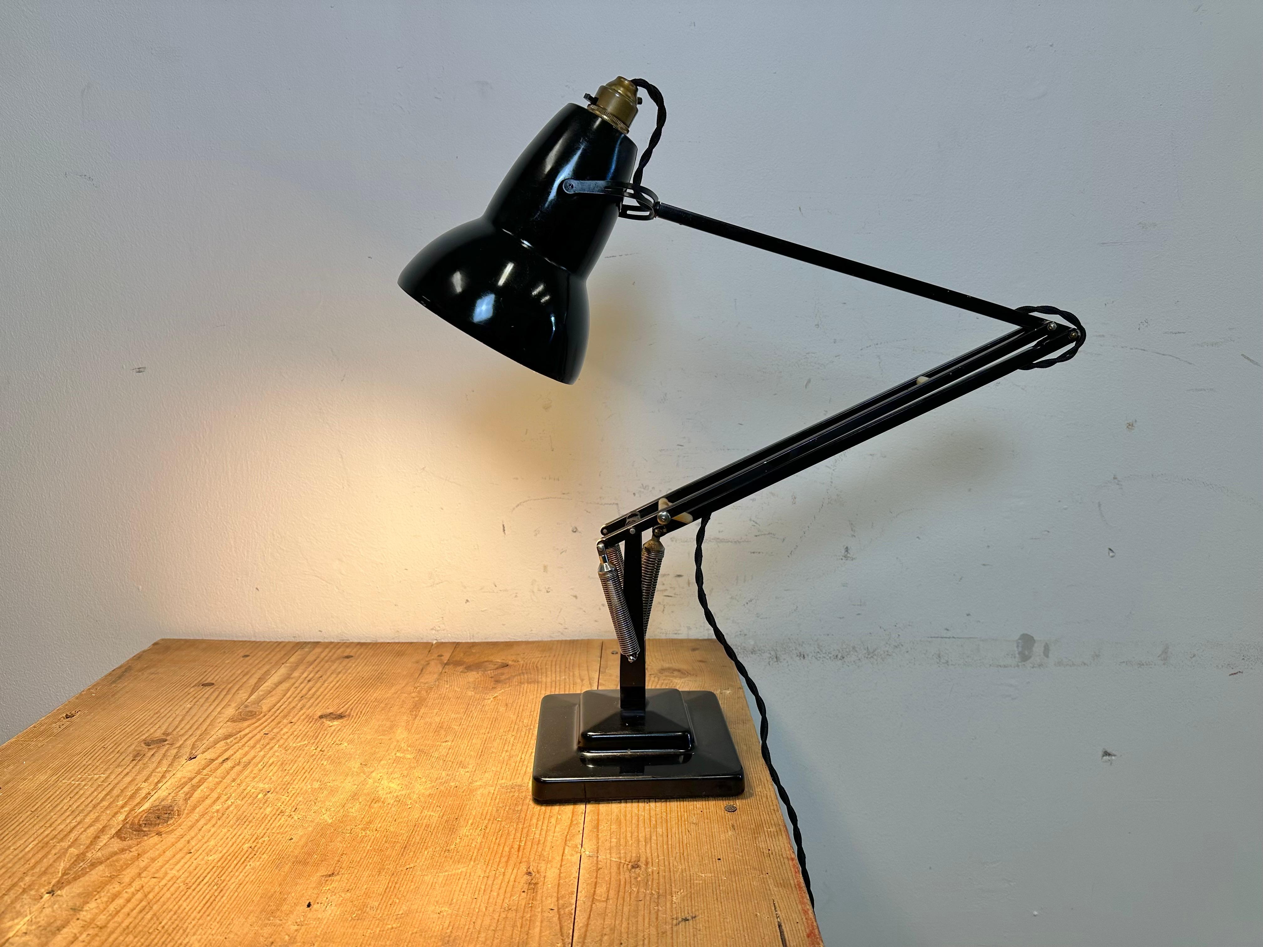Vintage Black Anglepoise Table Lamp from Herbert Terry & Sons, 1950s 12