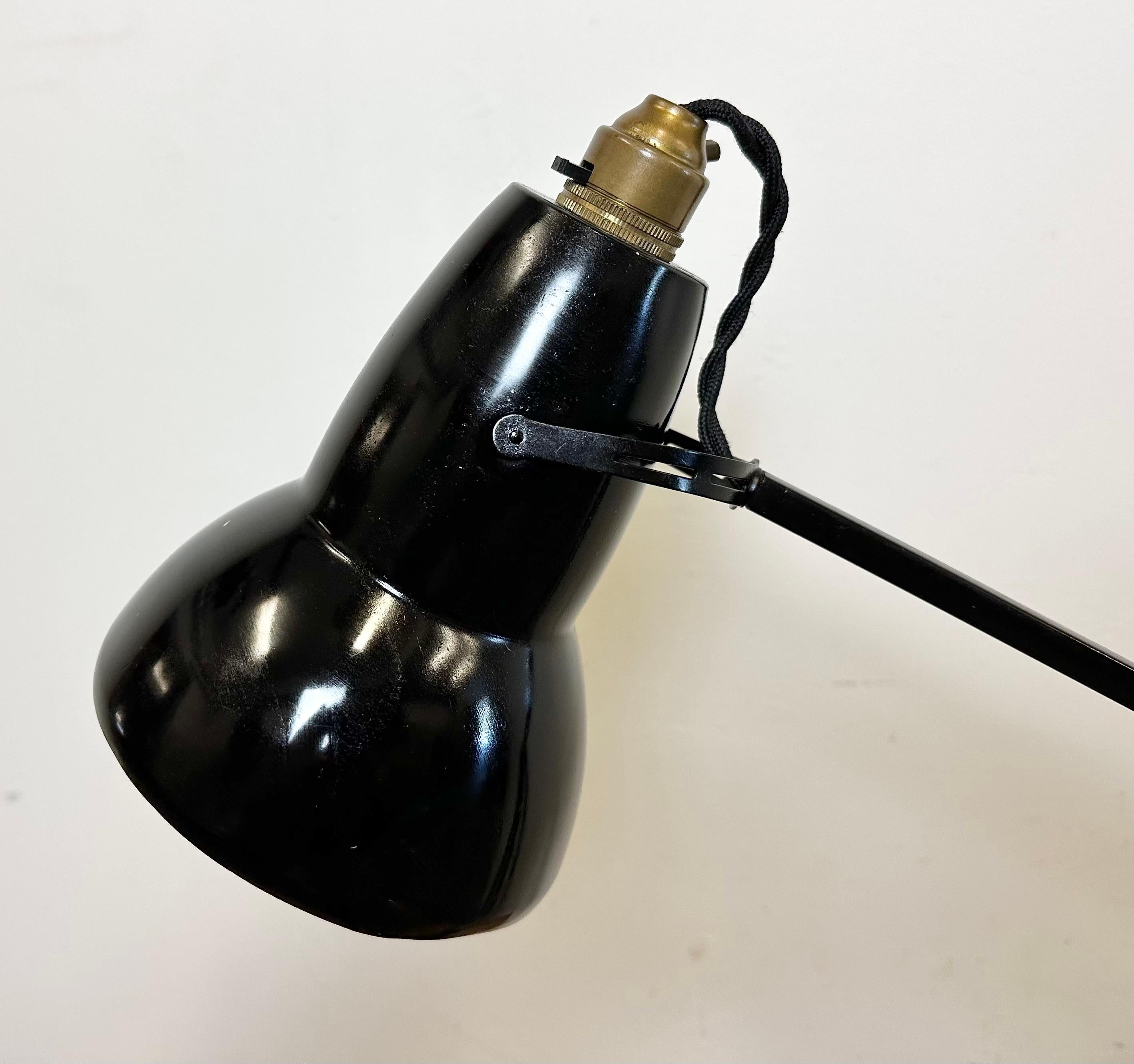 British Vintage Black Anglepoise Table Lamp from Herbert Terry & Sons, 1950s
