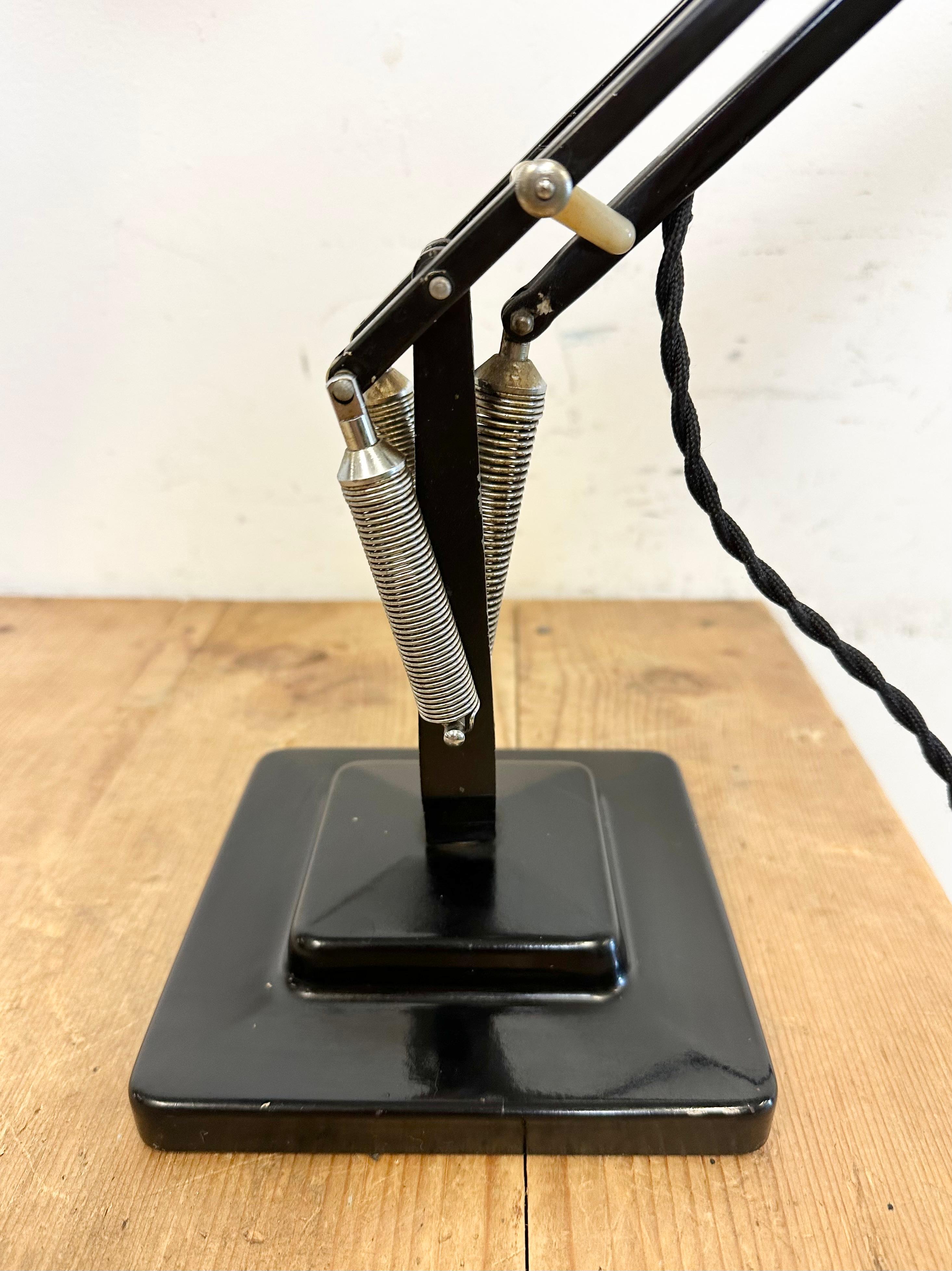 Vintage Black Anglepoise Table Lamp from Herbert Terry & Sons, 1950s In Good Condition In Kojetice, CZ