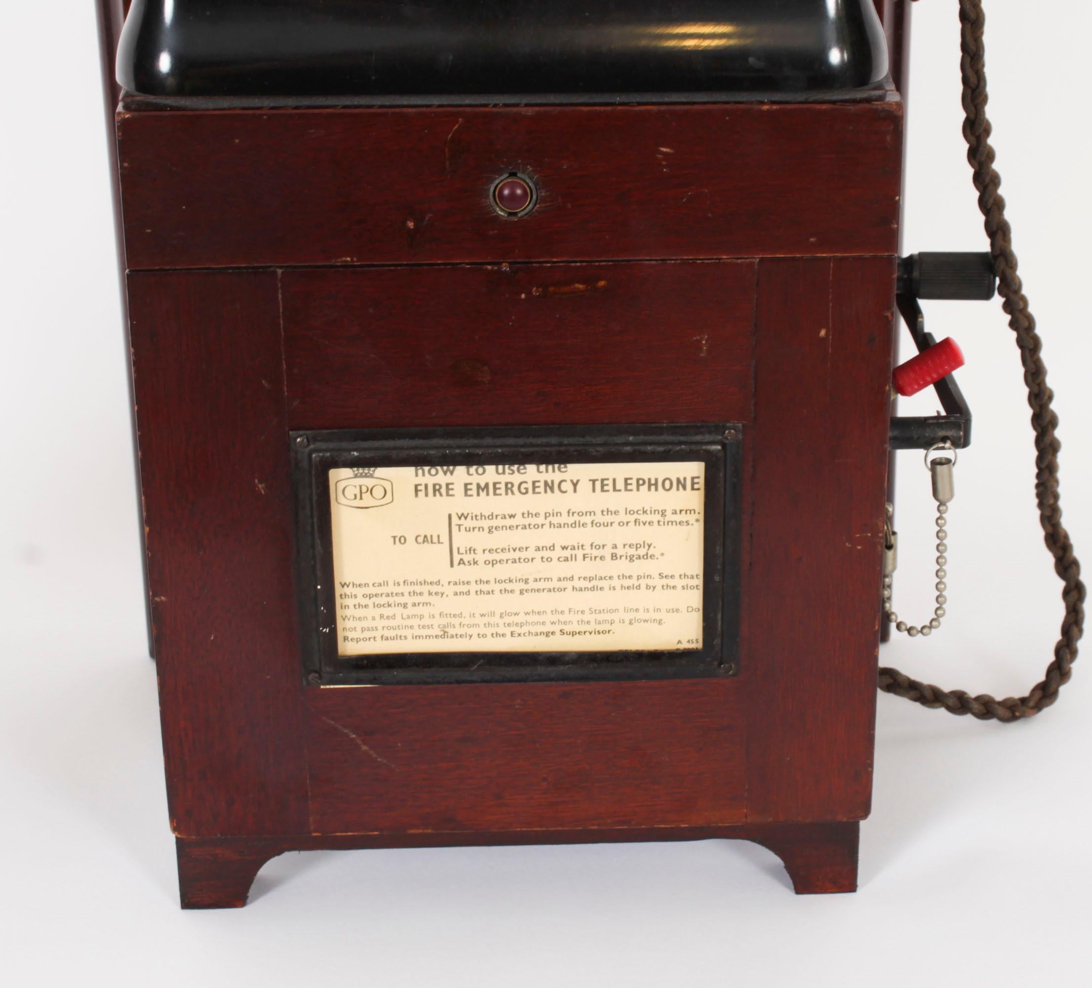 vintage black rotary wall phone